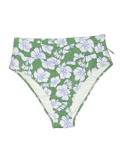 Victoria's Secret Pink Swimsuit Bottoms In Green
