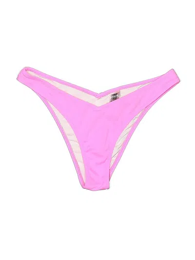 Pre-owned Victoria's Secret Pink Swimsuit Bottoms In Pink