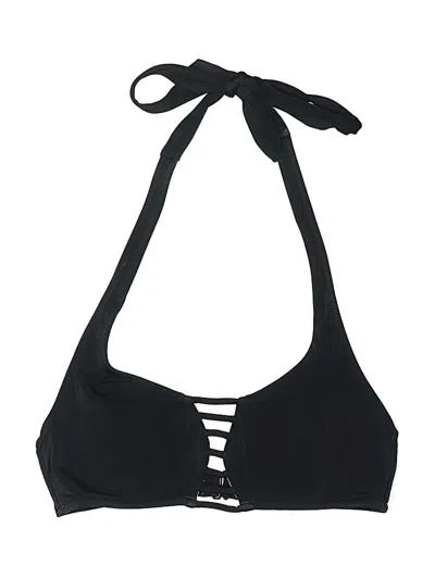 Pre-owned Victoria's Secret Pink Swimsuit Top Black Swimwear