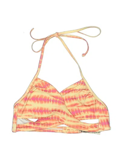 Pre-owned Victoria's Secret Pink Swimsuit Top Orange Tie-dye Pattern Swimwear