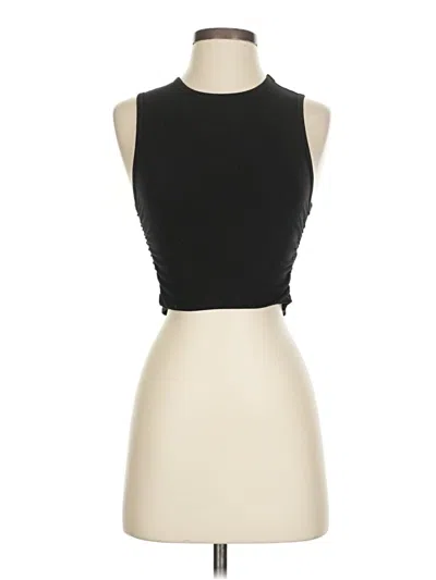 Pre-owned Victoria's Secret Pink Tank Top Black Halter Neckline Tops
