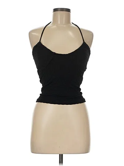 Victoria's Secret Pink Tank Top Black Halter Neckline Tops