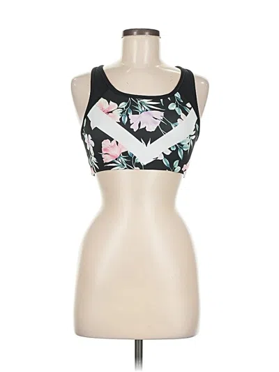 Pre-owned Victoria's Secret Pink Tank Top Black Strapless Neckline Tops