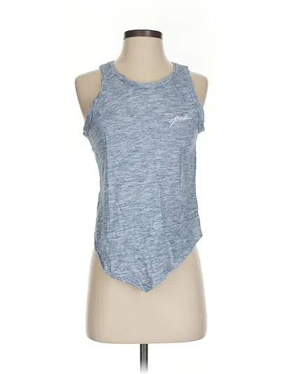 Pre-owned Victoria's Secret Pink Tank Top Blue Halter Neckline Tops
