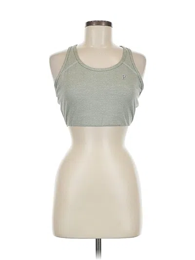 Pre-owned Victoria's Secret Pink Tank Top Green Halter Neckline Tops