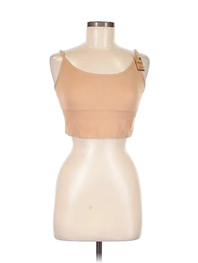 Victoria's Secret Pink Tank Top Tan Strapless Neckline Tops