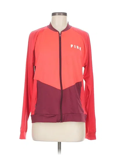 Pre-owned Victoria's Secret Pink Track Jacket In Pink