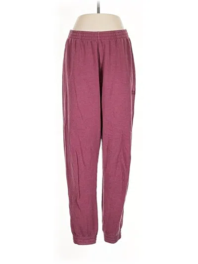 Pre-owned Victoria's Secret Pink Track Pants In Burgundy