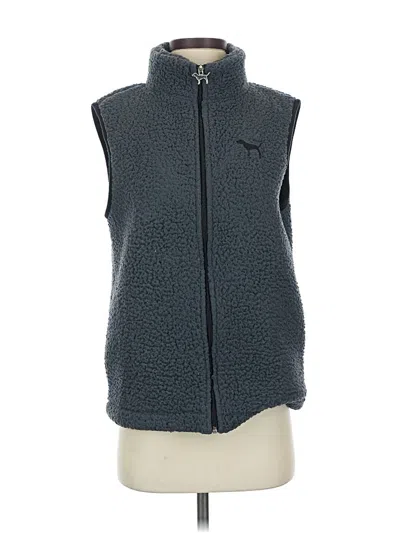 Pre-owned Victoria's Secret Pink Vest In Gray