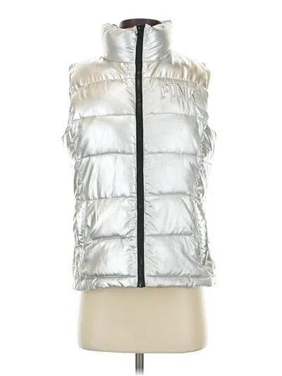 Pre-owned Victoria's Secret Pink Vest In Silver