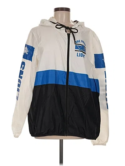 Pre-owned Victoria's Secret Pink Windbreaker Jacket In Blue