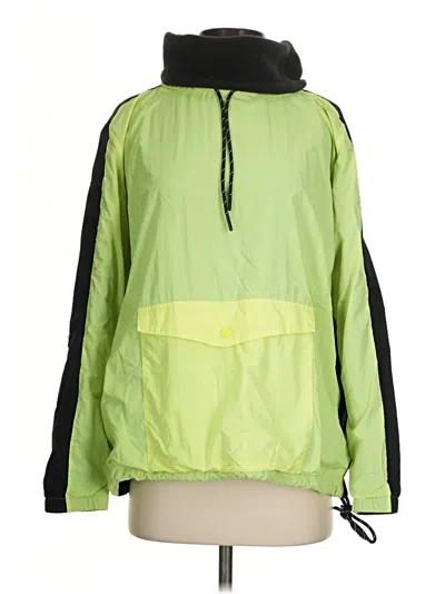 Pre-owned Victoria's Secret Pink Windbreaker Jacket In Green