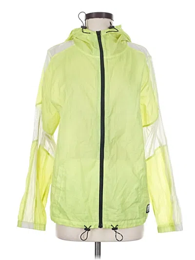 Pre-owned Victoria's Secret Pink Windbreaker Jacket In Green