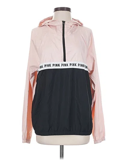 Pre-owned Victoria's Secret Pink Windbreaker Jacket In Pink