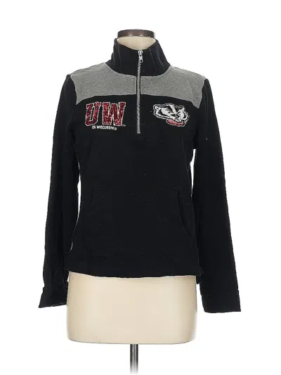 Pre-owned Victoria's Secret Pink With Fifth & Ocean Pullover Sweater In Black