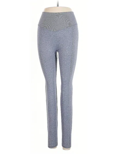 Pre-owned Victoria's Secret Pink Yoga Pants In Gray