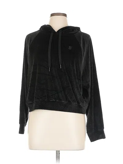 Pre-owned Victoria's Secret Pullover Hoodie In Black