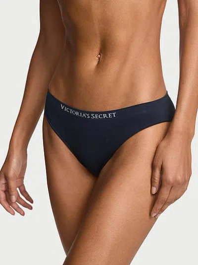 Victoria's Secret Seamless Bikini Panty In Blue