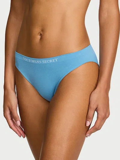 Victoria's Secret Seamless Bikini Panty In Blue