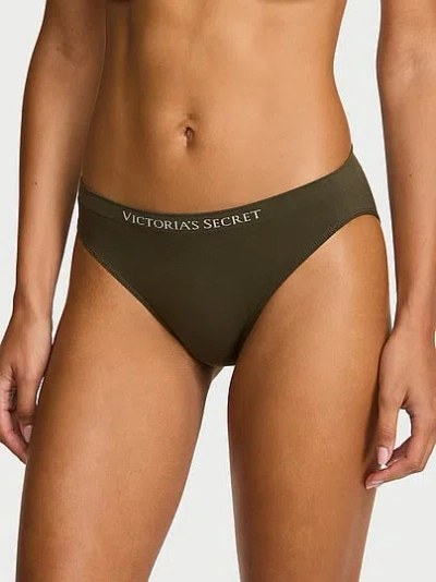 Victoria's Secret Seamless Bikini Panty In Green