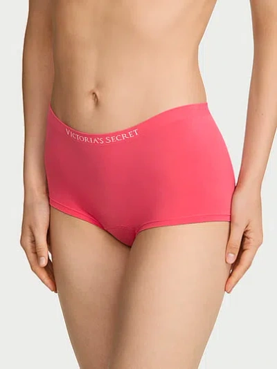 Victoria's Secret Seamless Boyshort Panty In Red