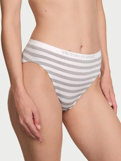 Victoria's Secret Seamless High-leg Brief Panty In White