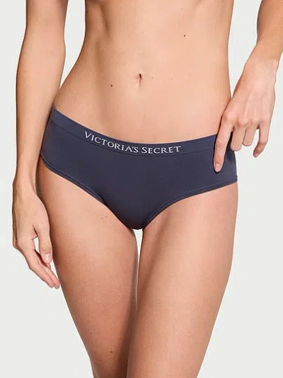 Victoria's Secret Seamless Hiphugger Panty In Blue