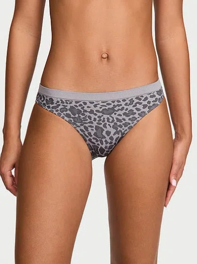 Victoria's Secret Seamless Leopard Rib Bikini Panty In Print