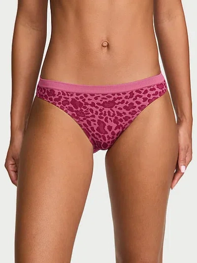 Victoria's Secret Seamless Leopard Rib Bikini Panty In Print