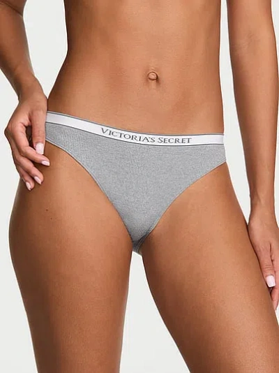 Victoria's Secret Seamless Logo Rib Bikini Panty In Print