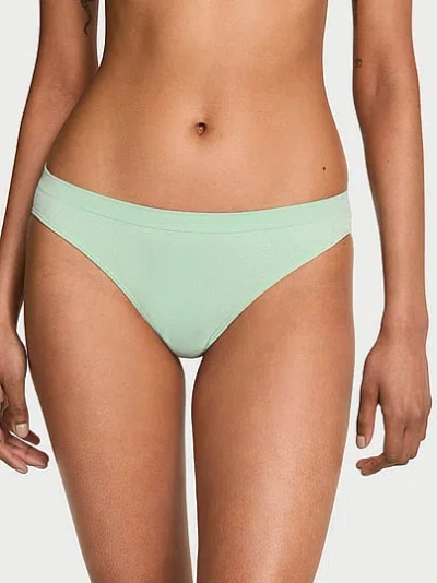 Victoria's Secret Seamless Shimmer Bikini Panty In Blue