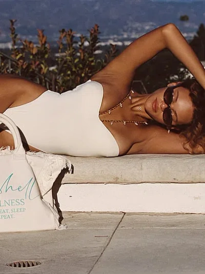 Victoria's Secret Seashell Italia Skyler One-piece Swimsuit In White