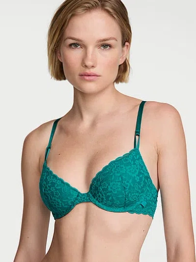 Victoria's Secret Sexy Tee Lacie Lightly Lined Demi Bra In Green