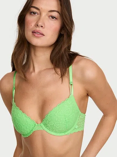 Victoria's Secret Sexy Tee Lacie Lightly Lined Demi Bra In Green