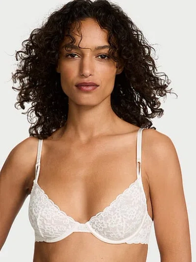 Victoria's Secret Sexy Tee Lacie Unlined Demi Bra In White