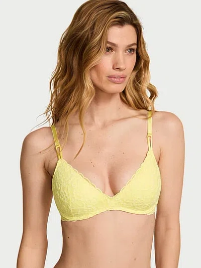 Victoria's Secret Sexy Tee Lacie Wireless Push-up Bra In Yellow