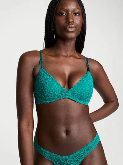 Victoria's Secret Sexy Tee Lacie Wireless Push-up Bra In Blue