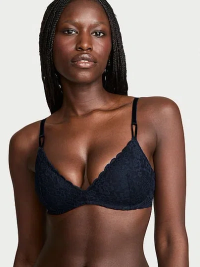 Victoria's Secret Sexy Tee Lacie Wireless Push-up Bra In Blue