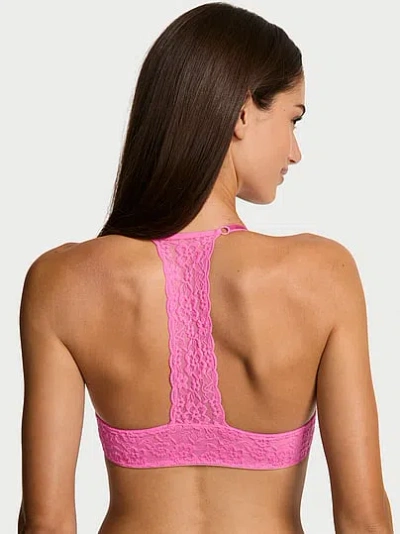 Victoria's Secret Sexy Tee Smooth Lacie Lightly Lined Front-close Demi Bra In Pink
