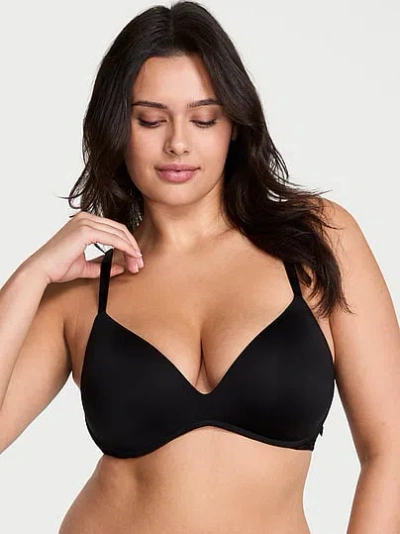 Victoria's Secret Sexy Tee Smooth Lacie Wireless Push-up Bra In Black
