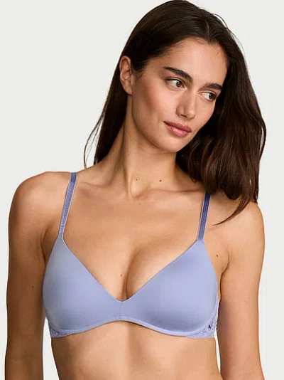 Victoria's Secret Sexy Tee Smooth Lacie Wireless Push-up Bra In Purple