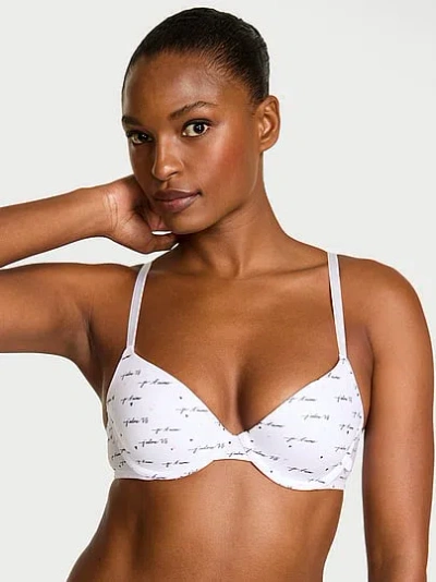 Victoria's Secret Sexy Tee Smooth Lightly Lined Demi Bra In Animal Print