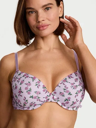 Victoria's Secret Sexy Tee Smooth Lightly Lined Demi Bra In Purple
