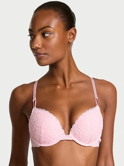 Victoria's Secret Sexy Tee Sophia Lace Push-up Bra In Pink