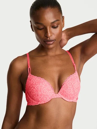 Victoria's Secret Sexy Tee Sophia Lace Push-up Bra In Pink
