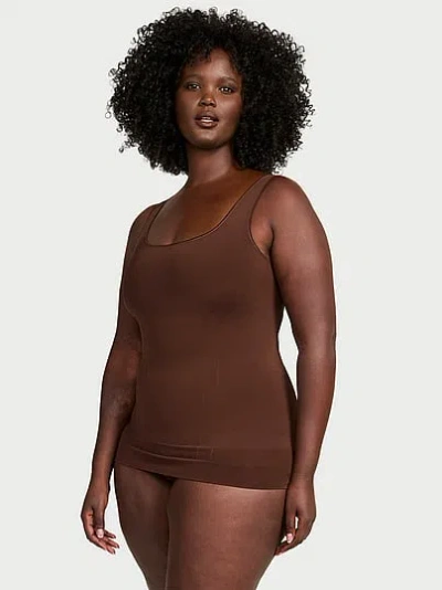 Victoria's Secret Shapewear By Victoria Seamlessshaping™ Cinched Tank Top In Brown