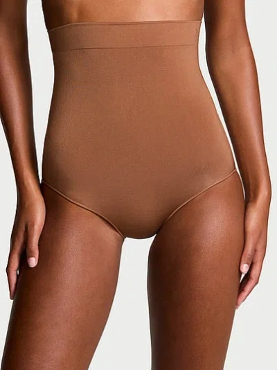 Victoria's Secret Shapewear By Victoria Seamlessshaping™ High-waist Brief Panty In Brown