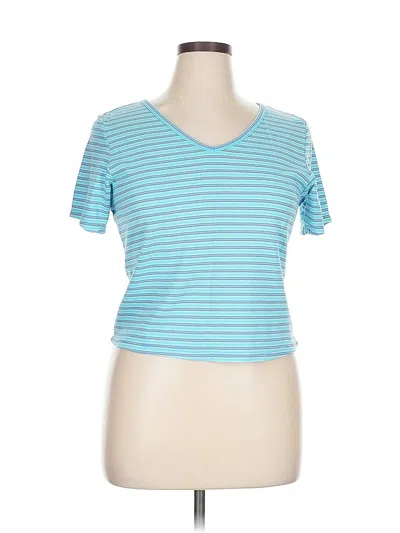 Pre-owned Victoria's Secret Short Sleeve T-shirt In Blue