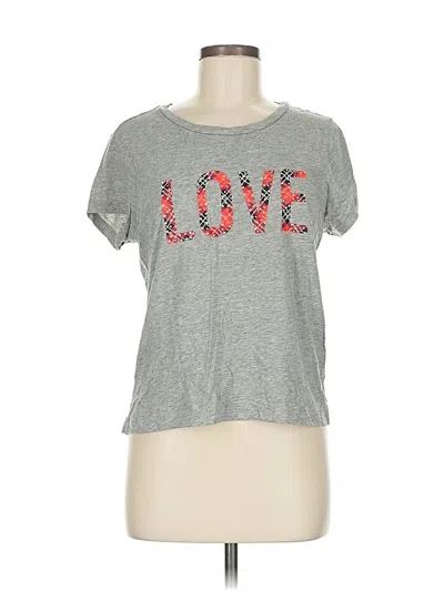 Pre-owned Victoria's Secret Short Sleeve T-shirt In Silver