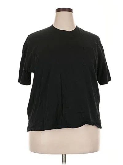 Pre-owned Victoria's Secret Short Sleeve T-shirt In Black